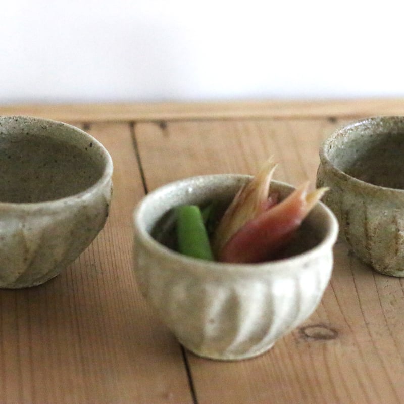 石渡磨美　塩壺　3点 石渡磨美塩壺3点