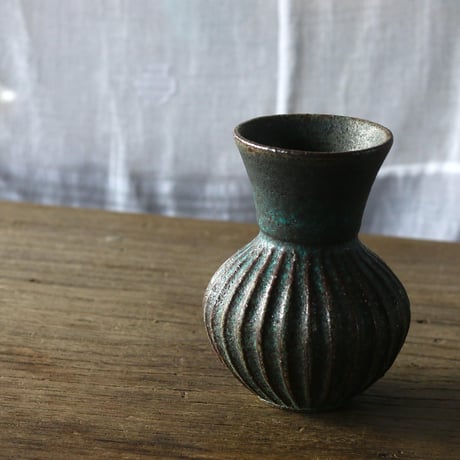 花瓶 青 Kousha 飯高幸作 楽天市場】飯高幸作 フタック 蓋物 丸 L ブルー / kousha