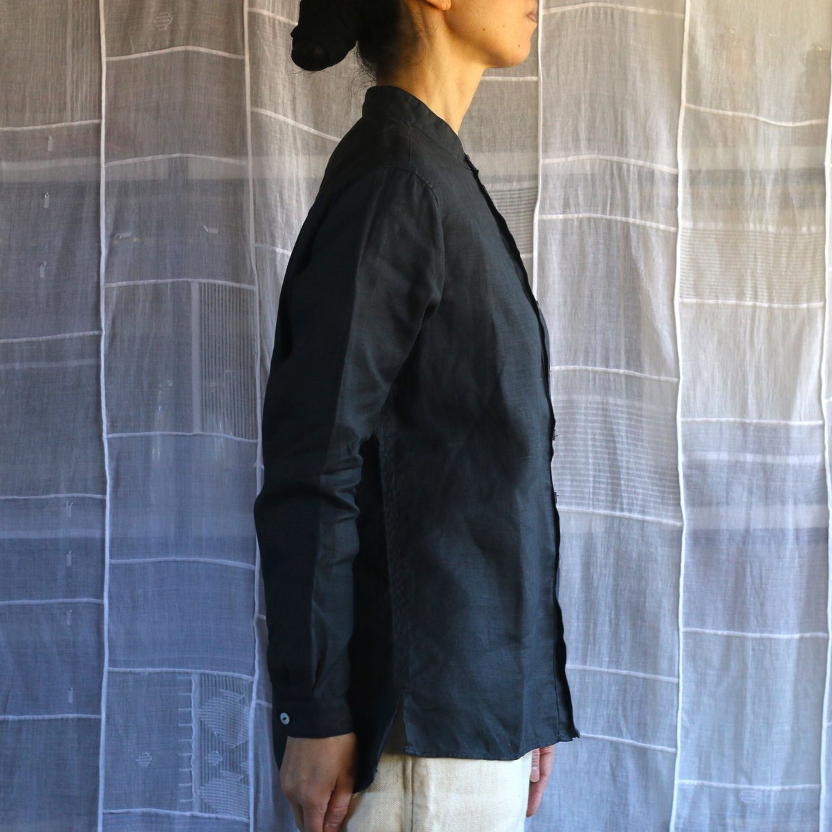 SH-91大麻シャツ 墨黒 ／ MITTAN | furacoco