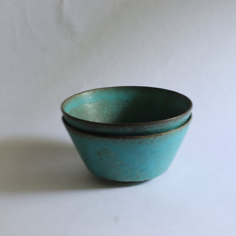 ko-10 台形ボウル 赤土トルコ青 ／ 飯高幸作 | furacoco