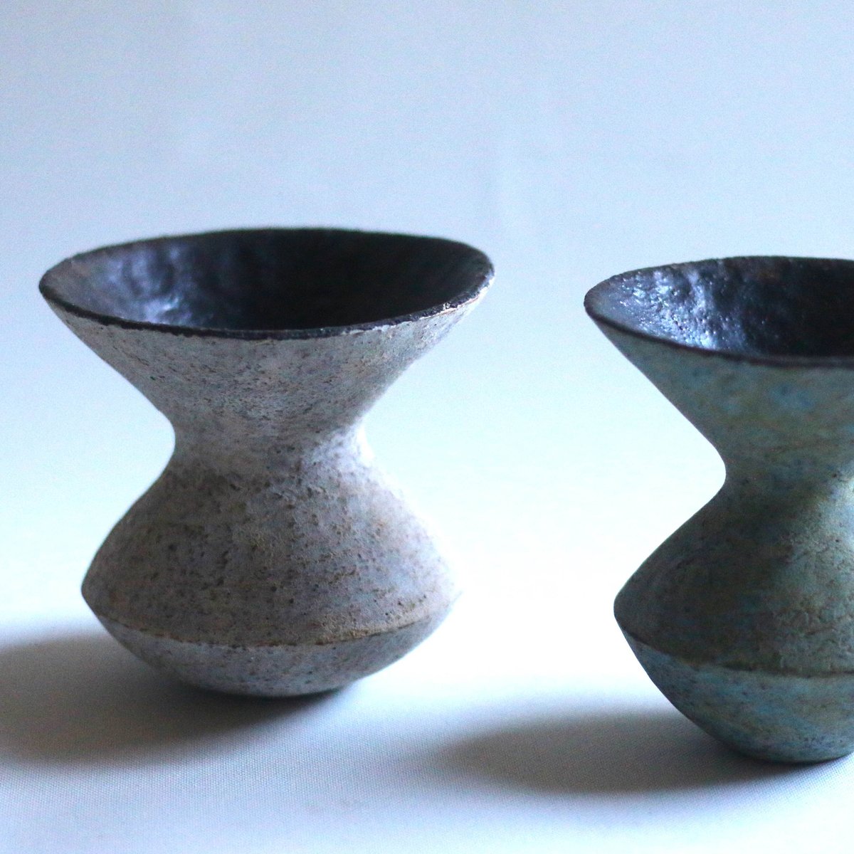 錆陶花器 錆陶花器