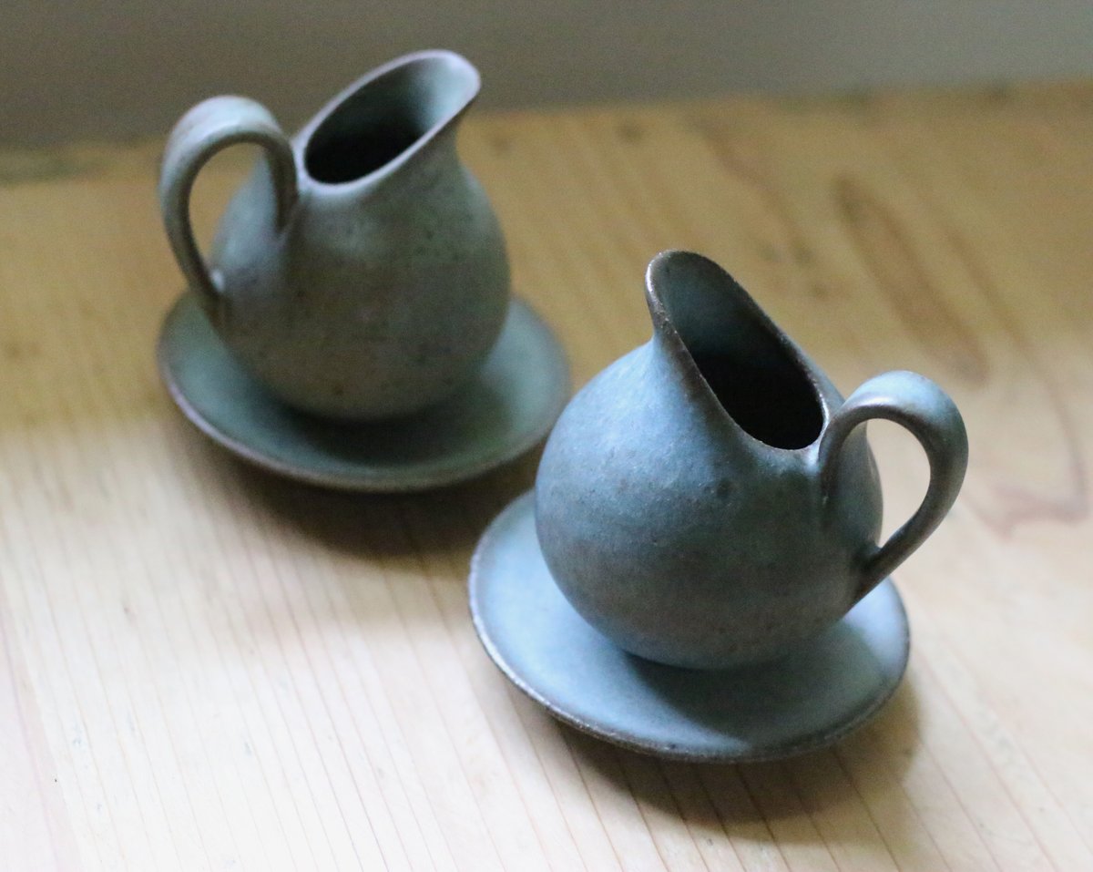 11 ミルクピッチャー（受け皿セット）／ 鯨井円美 | furacoco