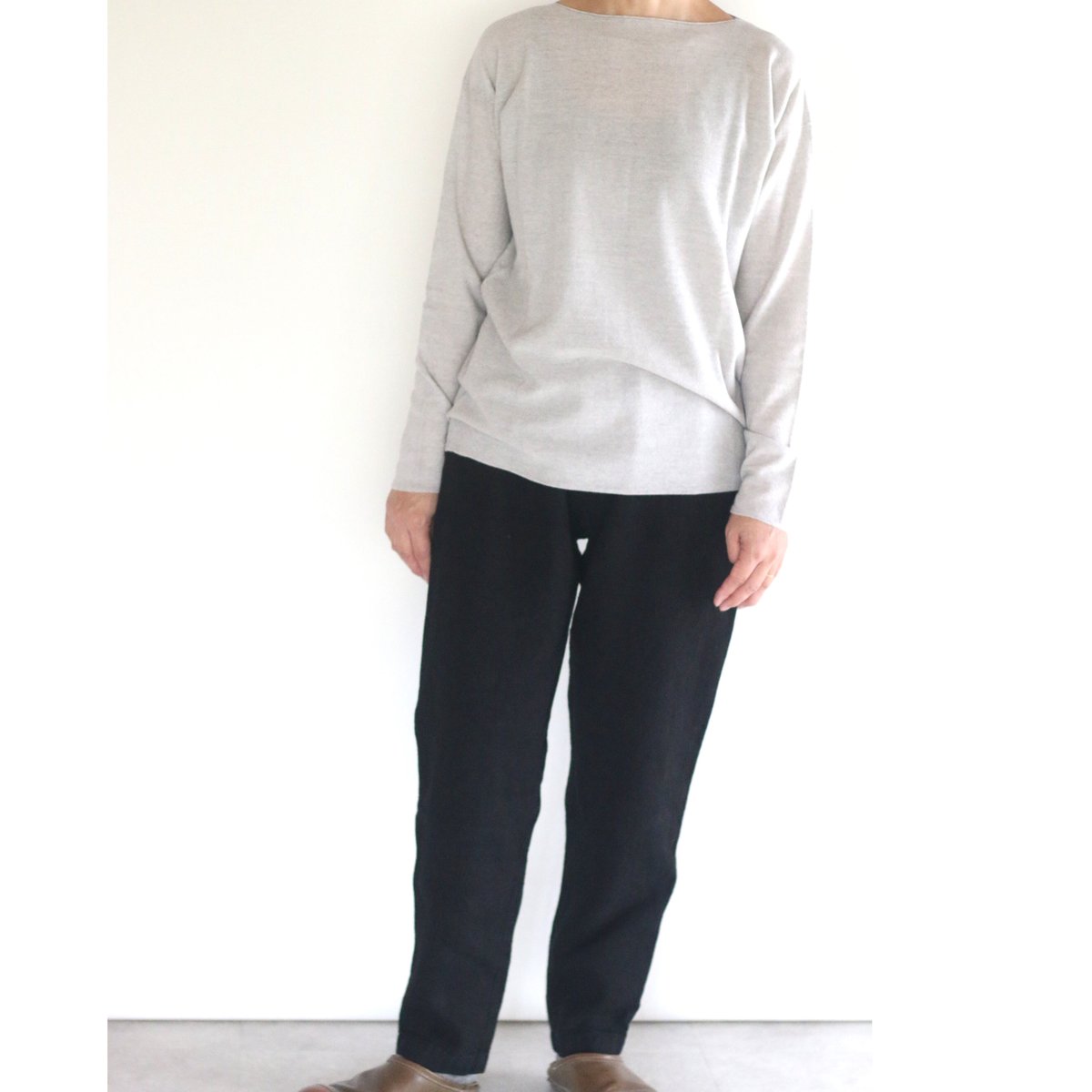 MITTAN亜麻苧麻パンツ　黒　PT￼-69 MITTAN（ミッタン） / 亜麻苧麻ロング PT-69 ご紹介 | WEEKENDER