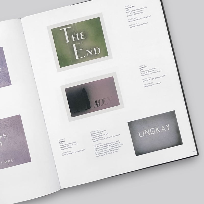 Edward Ruscha / Catalogue Raisonne of the Works