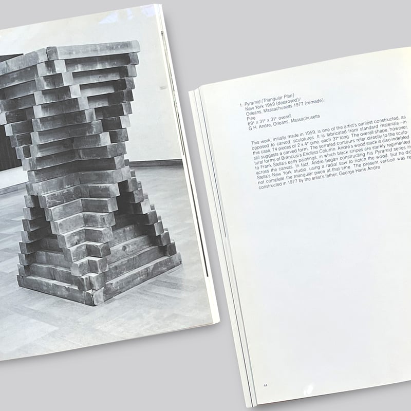 古書】Carl Andre / Sculpture 1959 - 1977 | POST