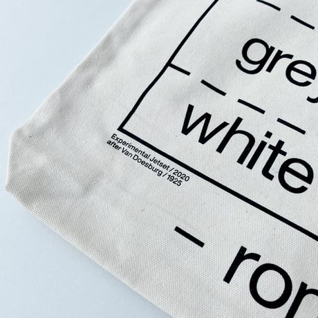 Roma Tote Bag (Experimental Jetset 2020 after Van Doesburg 1925)