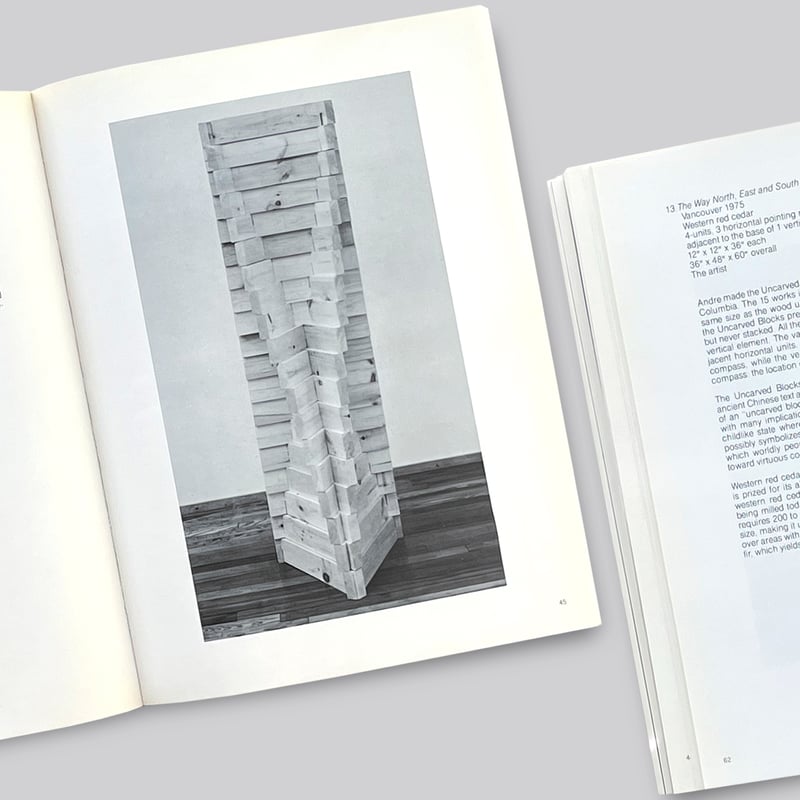 古書】Carl Andre / Sculpture 1959 - 1977 | POST