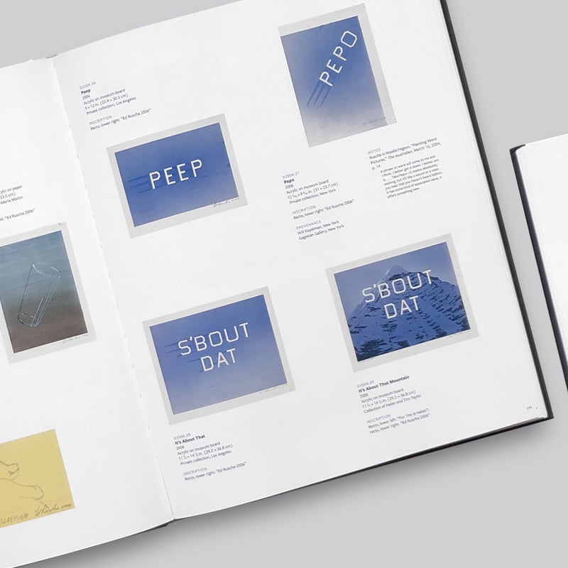 Edward Ruscha / Catalogue Raisonne of the Works