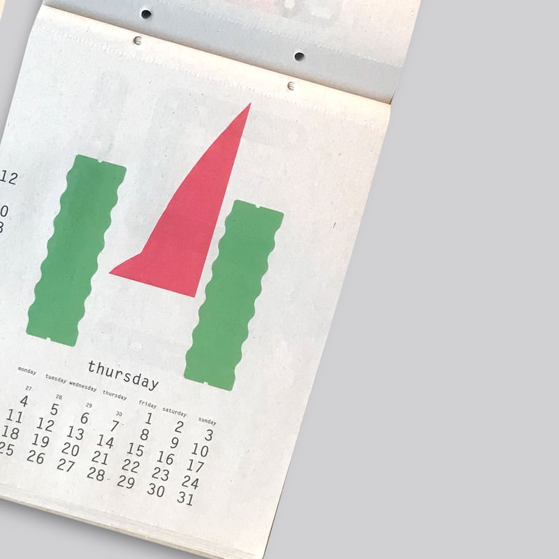 Karel Martens / Every Day Is a New Day Calendar