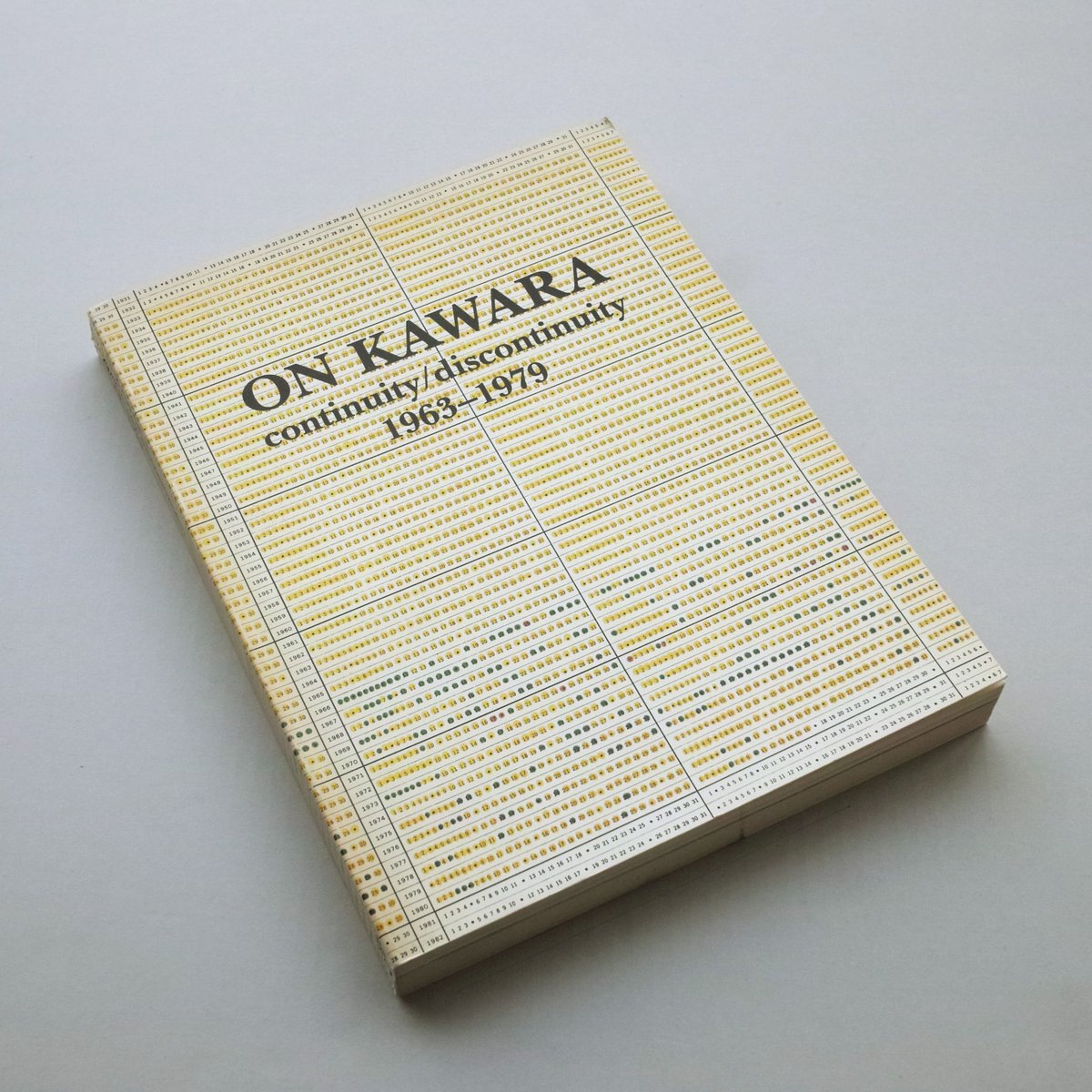 河原温 ON KAWARA continuity/discontinuity 古書】On Kawara / continuity / discontinuity 1963