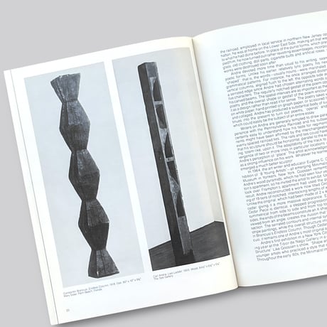 【古書】Carl Andre / Sculpture 1959 - 1977