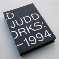 Donald Judd / Artworks 1970-1994