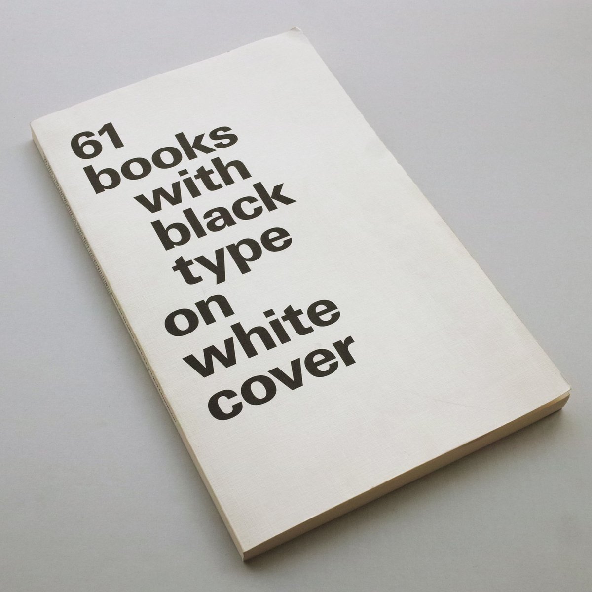 61 books with black type on white cover | POST