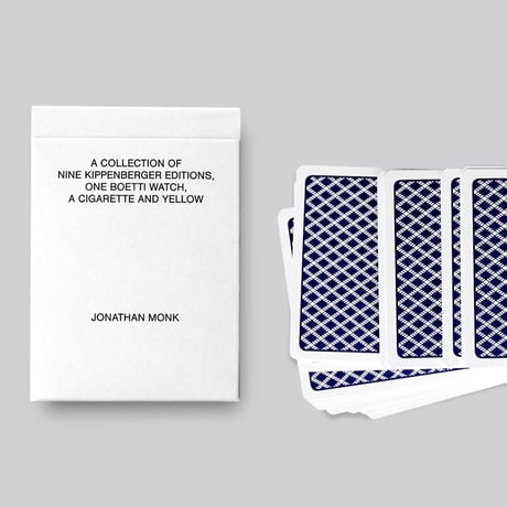 Jonathan Monk / A collection of nine Kippenberger editions, one Boetti watch, a cigarette and yellow