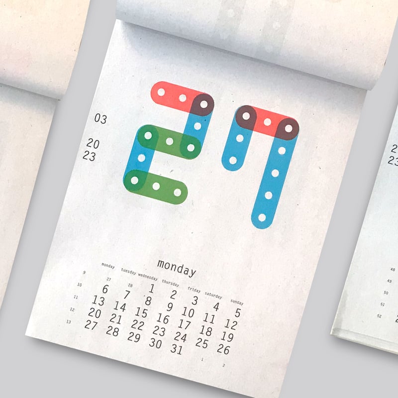 Karel Martens / Every Day Is a New Day Calendar