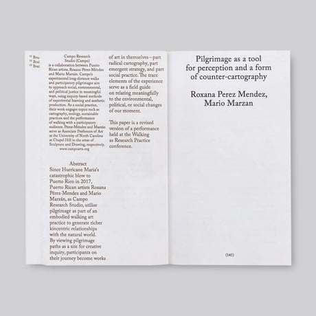 Alice Twemlow, Tânia A. Cardoso / Walking as Research Practice
