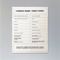 Lawrence Weiner / Slipping & Sliding/ Ritter Ku