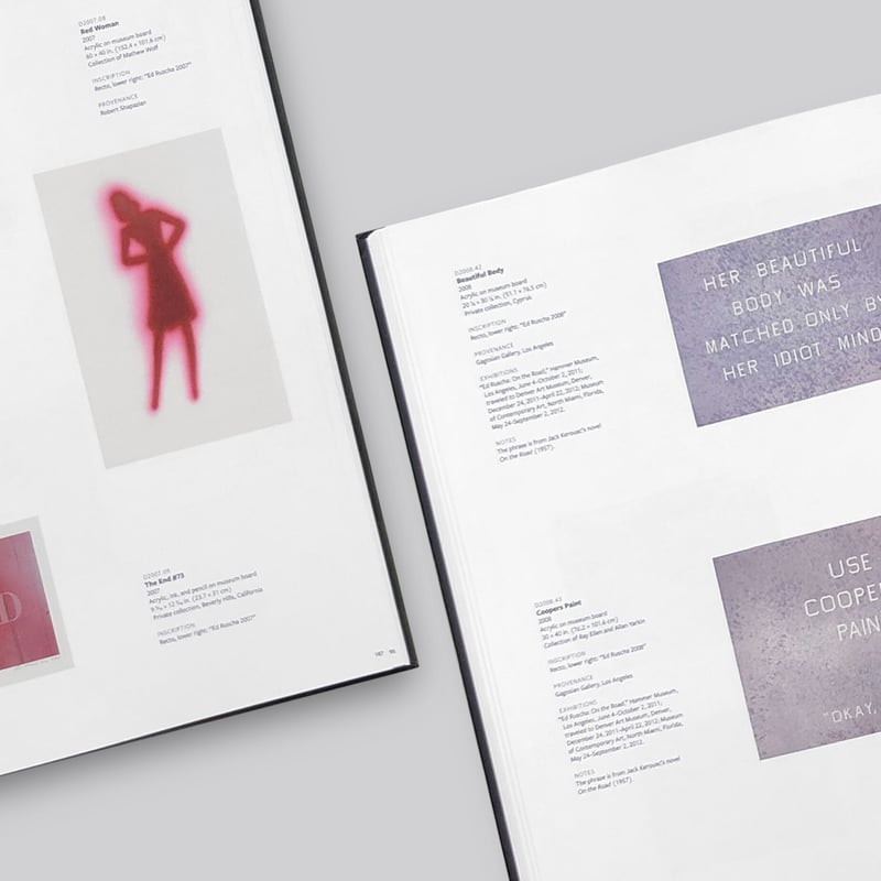 Edward Ruscha / Catalogue Raisonne of the Works