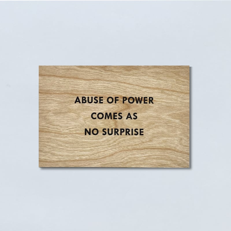 ジェニー ホルツァー 木製カード　額装 ジェニー ホルツァー 木製カードwooden card Jenny Holzer