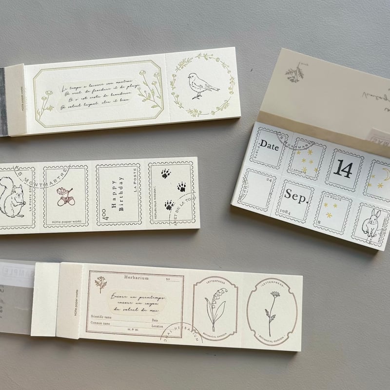 デイトスタンプセット | Hütte paper works