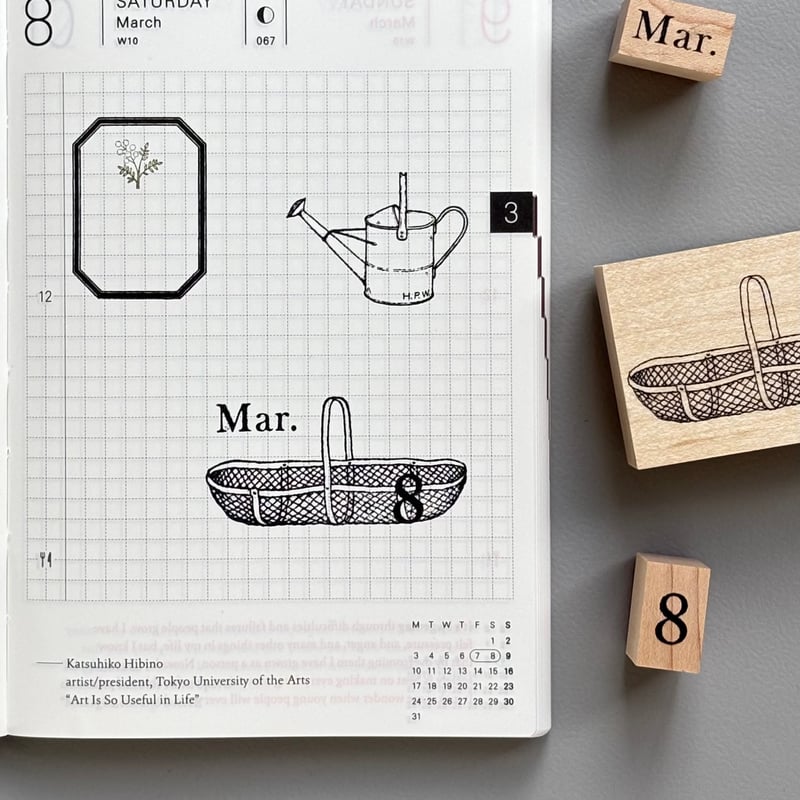 2025限定缶入りスタンプセット | Hütte paper works 新品未使用  