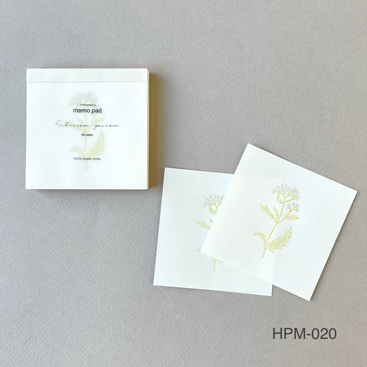 活版印刷のメモパッド | Hütte paper works