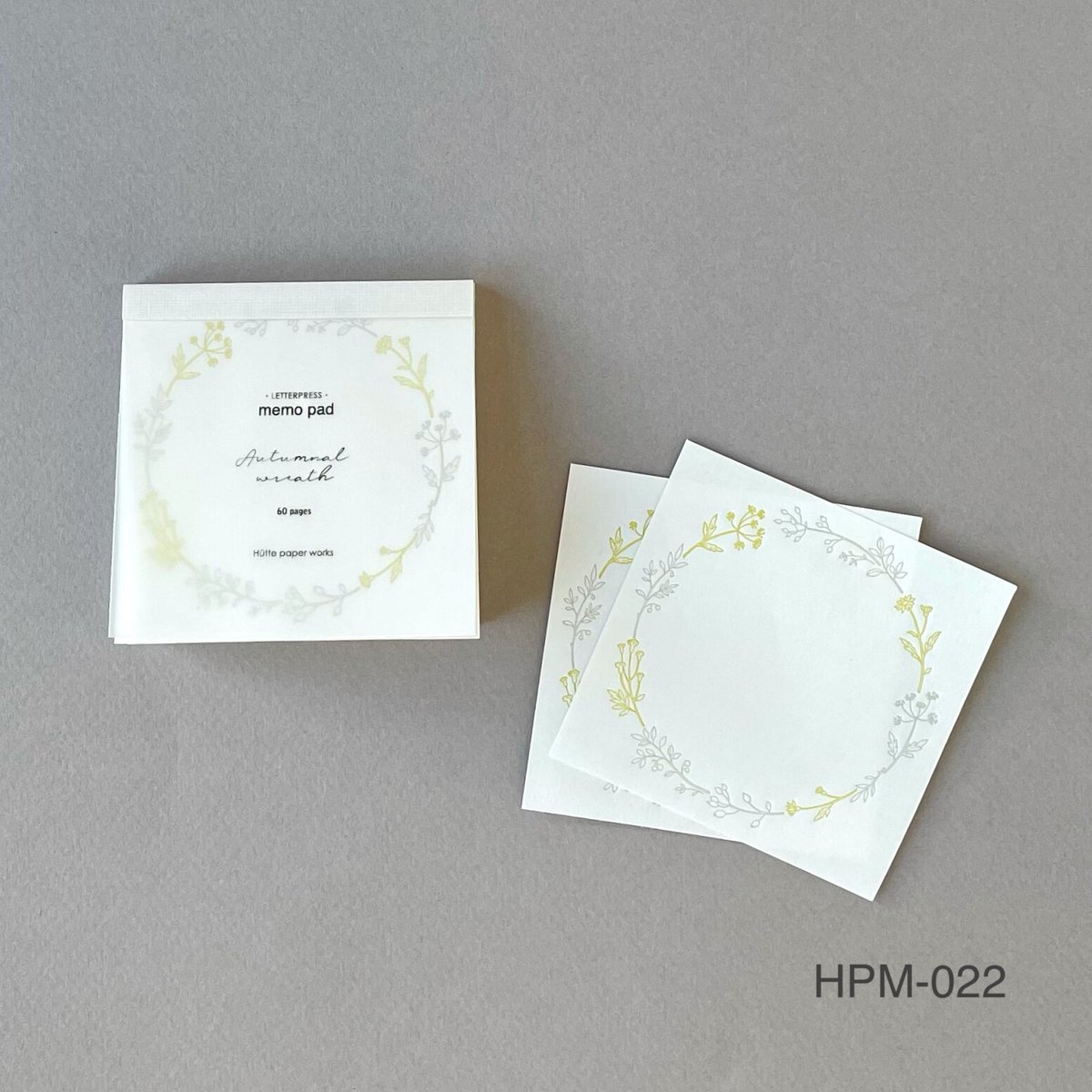 活版印刷のメモパッド | Hütte paper works