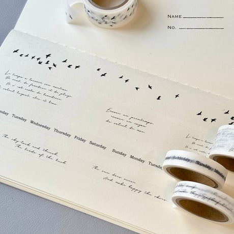 新品 カナダWT 夜幕暮雲 PETタイプマスキングテープ マステ 2巻セット