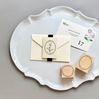 スタンプ／オーバル罫