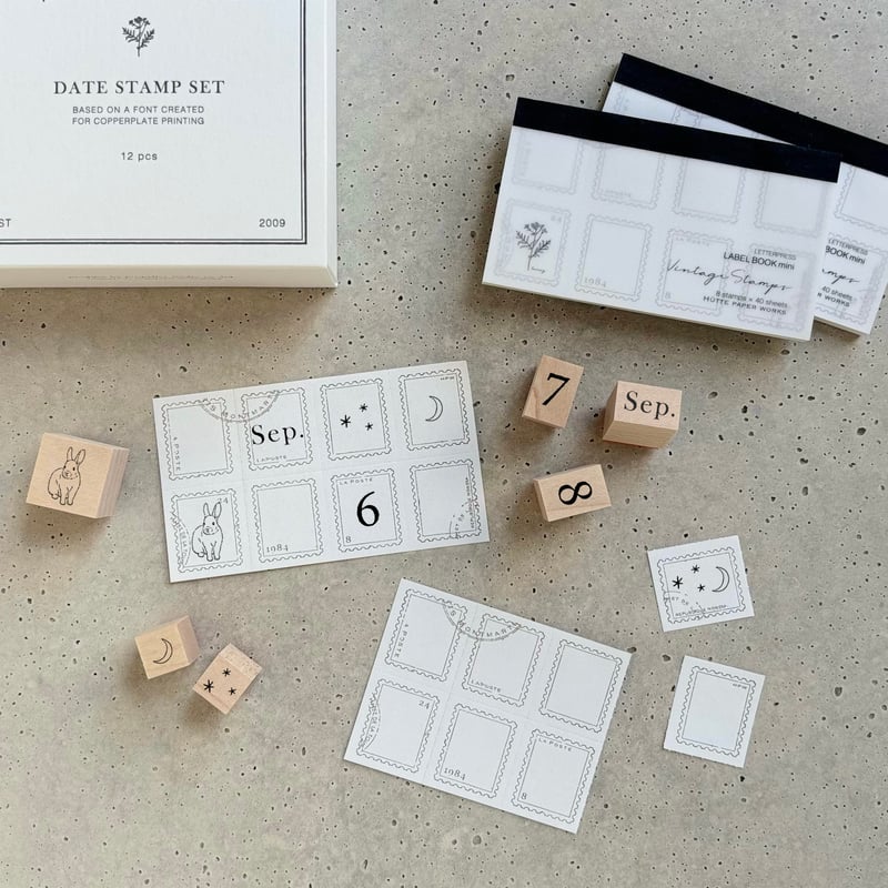 デイトスタンプセット | Hütte paper works