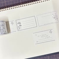 マスキングテープ/筆記可能/40mm幅 3-Labels