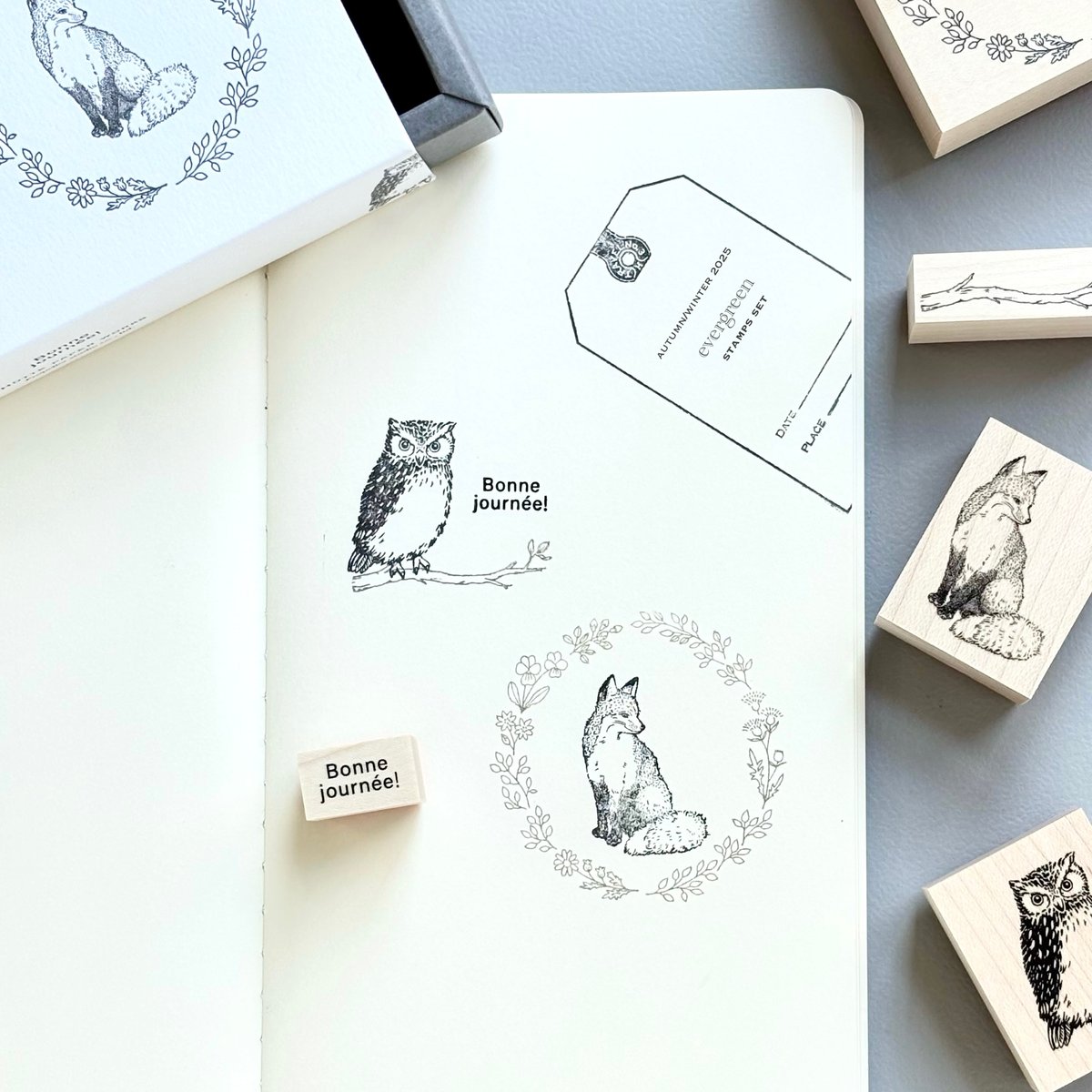 スタンプセット/Evergreen | Hütte paper works