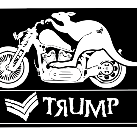 TRUMP　バイクステッカー