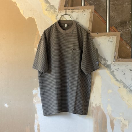 ENDS and MEANS Pocket Tee Horizontal Stripe