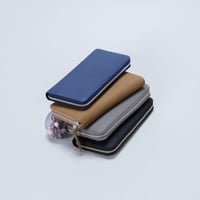 BUBBLE CALF ROUND SLIM WALLET