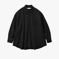 Graphpaper Wool Smooth Flannel Oversized Regular Collar Shirt