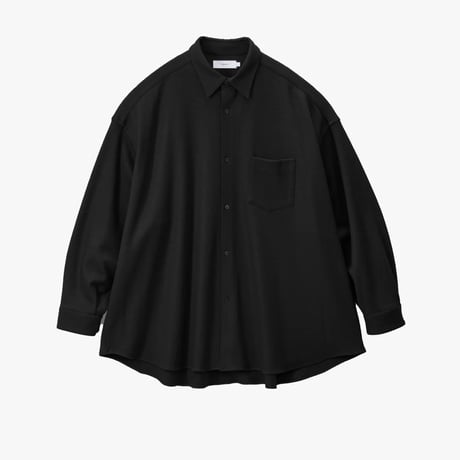 Graphpaper Wool Smooth Flannel Oversized Regular Collar Shirt