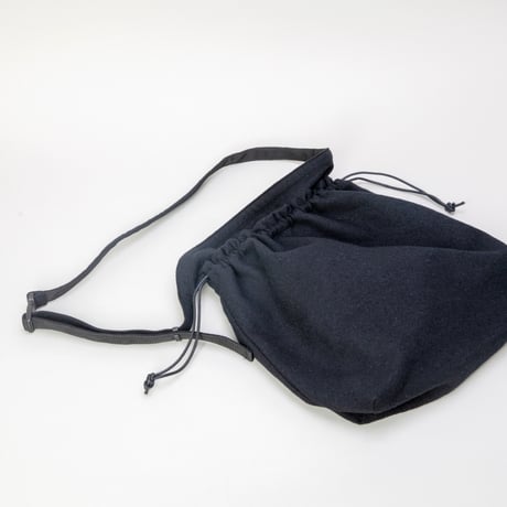 SHUKUJU WOOL BIG RED CROSS APRON BAG