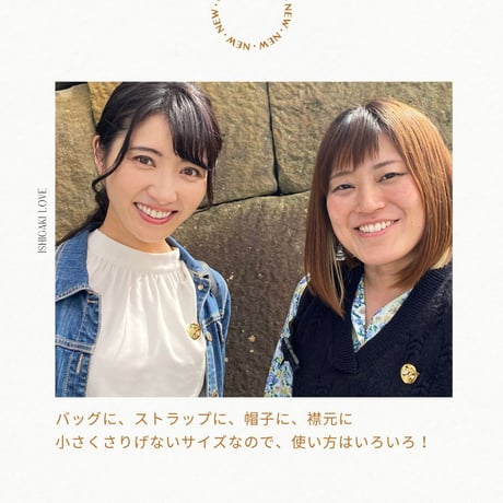 ABISTE（アビステ）×城ラボ by 城びと　会話が生まれる「石垣」ブローチ　※クリックポストでの発送