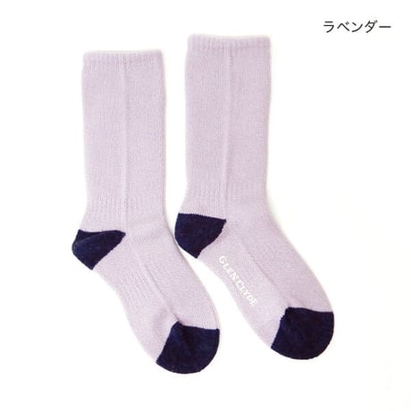 【relacks】PLAIN WOOL  / リラックス　ウール混無地ソックス