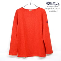 【Tieasy】ティージー　 オーガニックコットンボートネックシャツ  Old Red