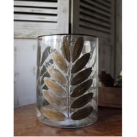 ≪nd-lv-gl-v-l≫ Nordal LEAVES, glass vase/t-light holder L