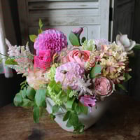 【全国有料定配送】Happy Mother's Day!!『母の日お届け便8000 』フラワーアレンジメント／ピンク系