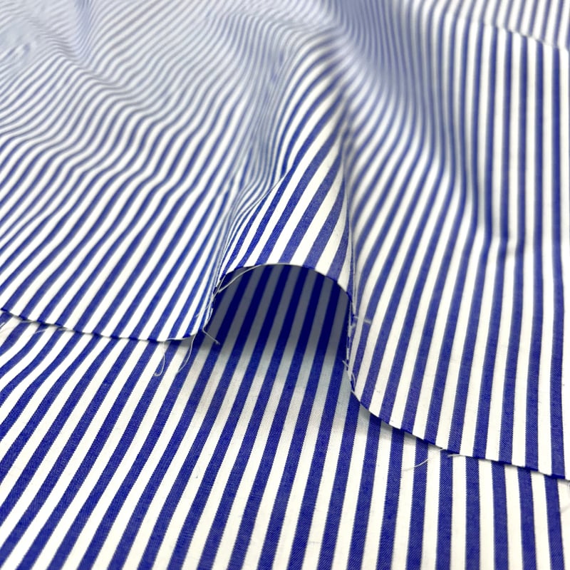 10㎝からカットOK】ストライプ柄綿60双先染タイプライター | 服地