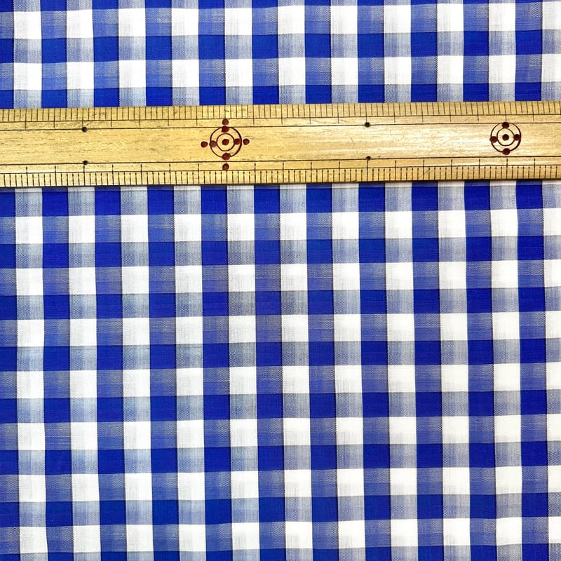 10㎝からカットOK】イタリア製ギンガムチェック柄綿ドビー(全2色