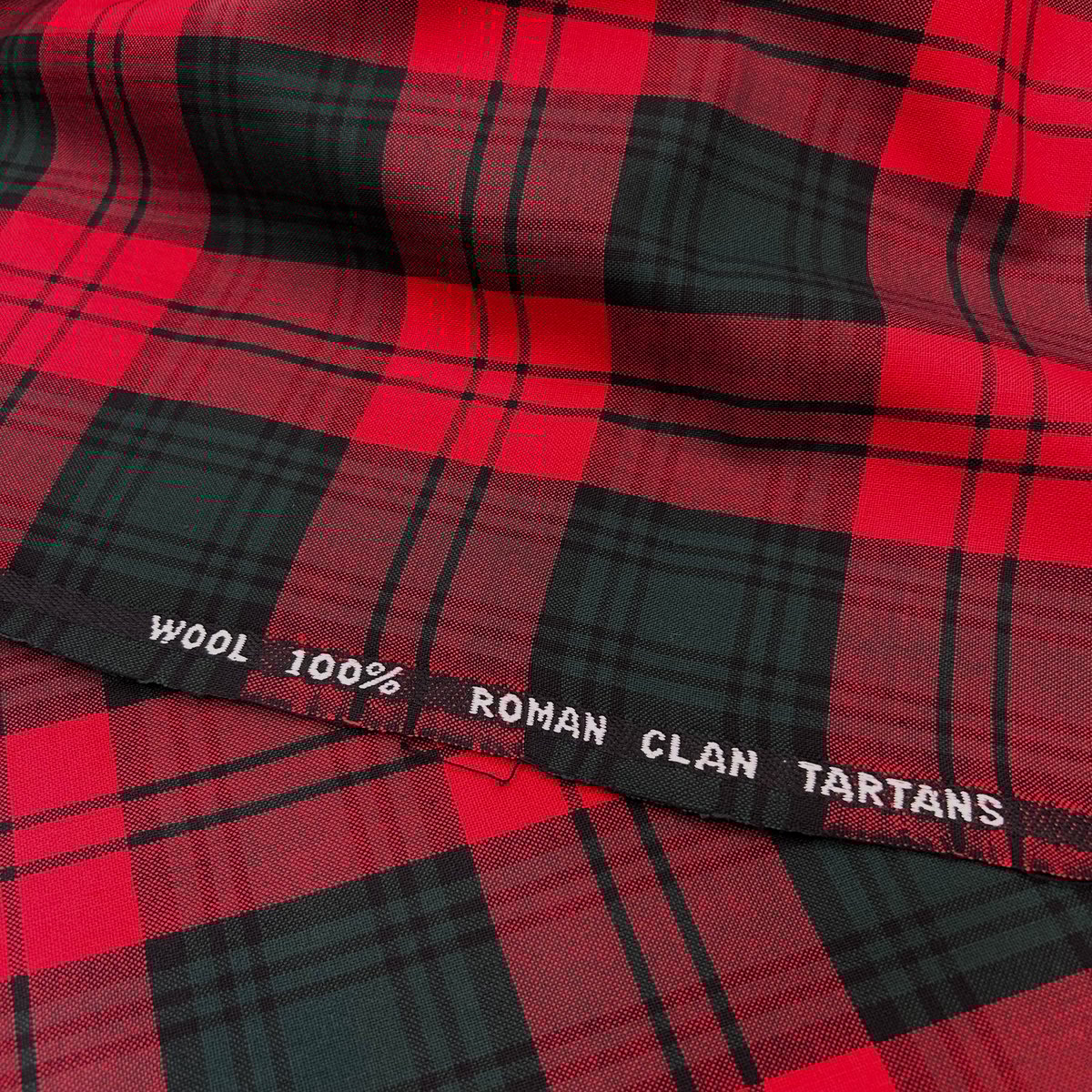 10㎝からカットOK】タータンチェック柄先染めサマーウール