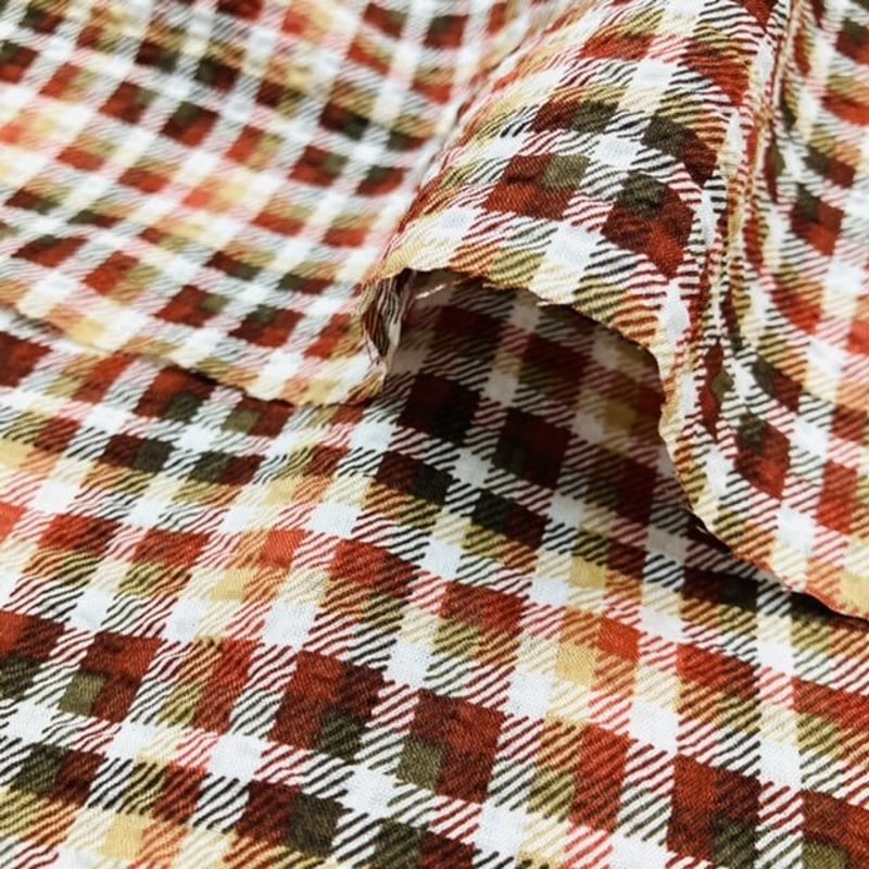 アンブロ　シアサッカーギンガムチェック　ジップアップブルゾン アンブロ シアサッカーギンガムチェック ジップアップブルゾン メンズ