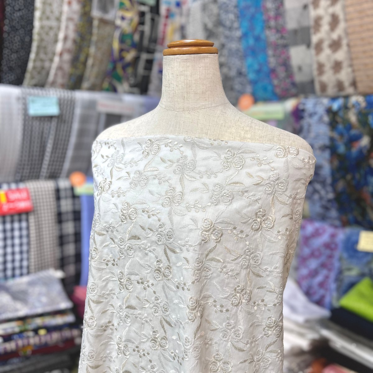 伊太利屋 GK ☆ ストライプ柄 レースフリル コットン ジャケット 11 花