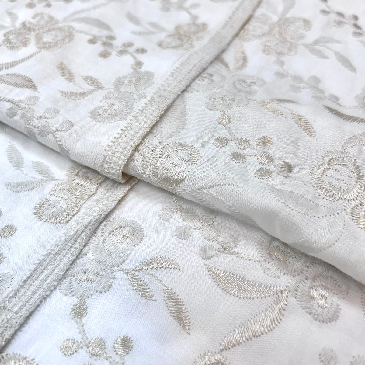 10㎝からカットOK】花柄綿レース | 服地とお仕立てのサカモト