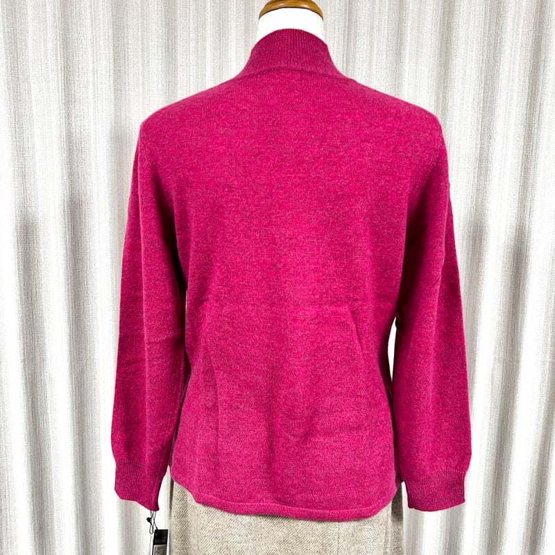 手洗いOK】カシミヤ100％セーター(ルビーピンク) | 服地とお仕立ての